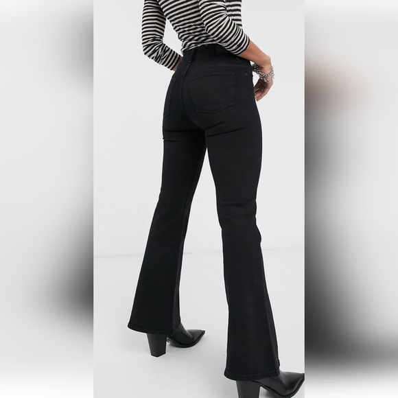 Bershka Jeans Bershka Flare Jeans Im Black Poshmark
